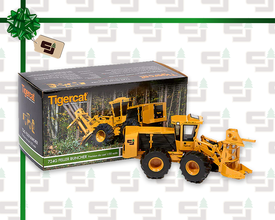 TIGERCAT DIE-CAST 724G WHEEL FELLER BUNCHER